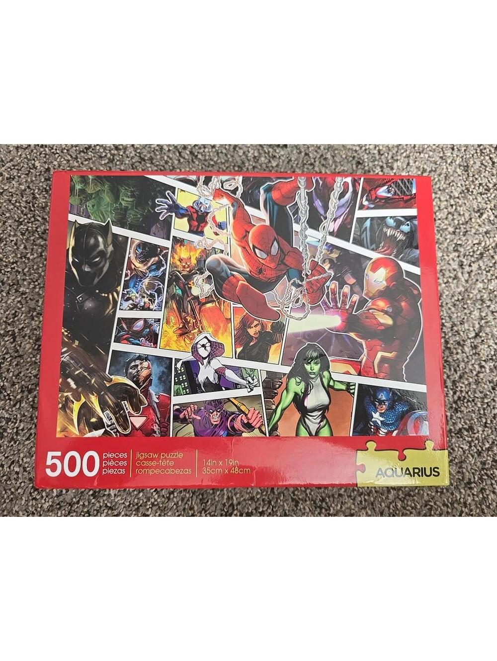 Aquarius Marvel Spider-Man 500 Pc Puzzle Super Hero Comic